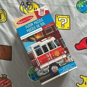 FREE with any Purchase!! Melissa & Doug Fire Truck Floor Puzzle